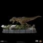 Mobile Preview: Jurassic Park Demi Art Scale Statue 1/20 T-Rex attacks Donald Gennaro 30 cm