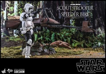 Star Wars Episode VI Actionfigur 1/6 Scout Trooper & Speeder Bike 30 cm