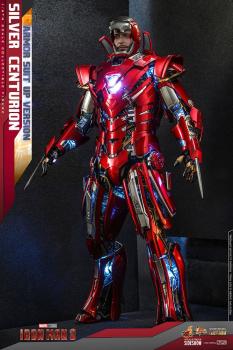 Iron Man 3 Movie Masterpiece Actionfigur 1/6 Silver Centurion (Armor Suit Up Version) 32 cm