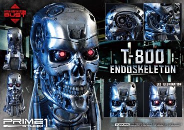 Terminator High Definition Büste 1/2 T-800 Endoskeleton Head 22 cm