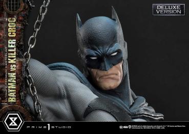 Batman Ultimate Premium Masterline Series Statue Batman Versus Killer Croc Deluxe Version 71 cm