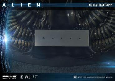 Alien 3D Wand-Relief Big Chap Head Trophy 58 cm