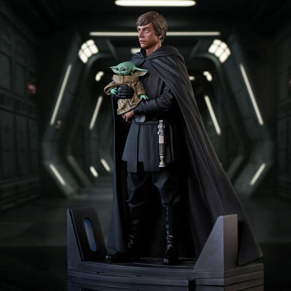 Star Wars: The Mandalorian Premier Collection Statue 1/7 Luke Skywalker & Grogu 25 cm