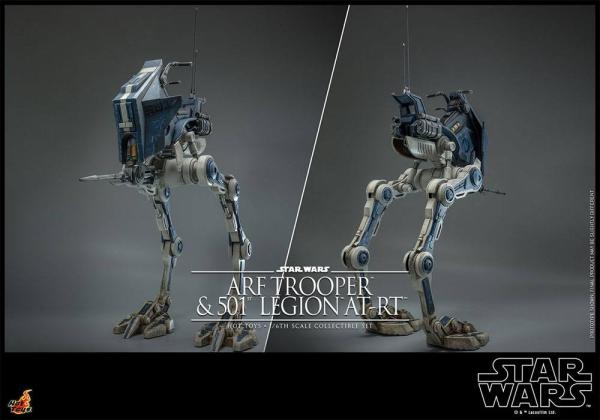 Star Wars The Clone Wars Actionfigur 1/6 ARF Trooper & 501st Legion AT-RT 30 cm