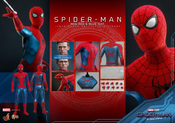 Spider-Man: No Way Home Movie Masterpiece Actionfigur 1/6 Spider-Man (New Red and Blue Suit) 28 cm