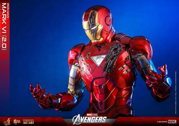 Marvel's The Avengers Movie Masterpiece Diecast Actionfigur 1/6 Iron Man Mark VI (2.0) 32 cm
