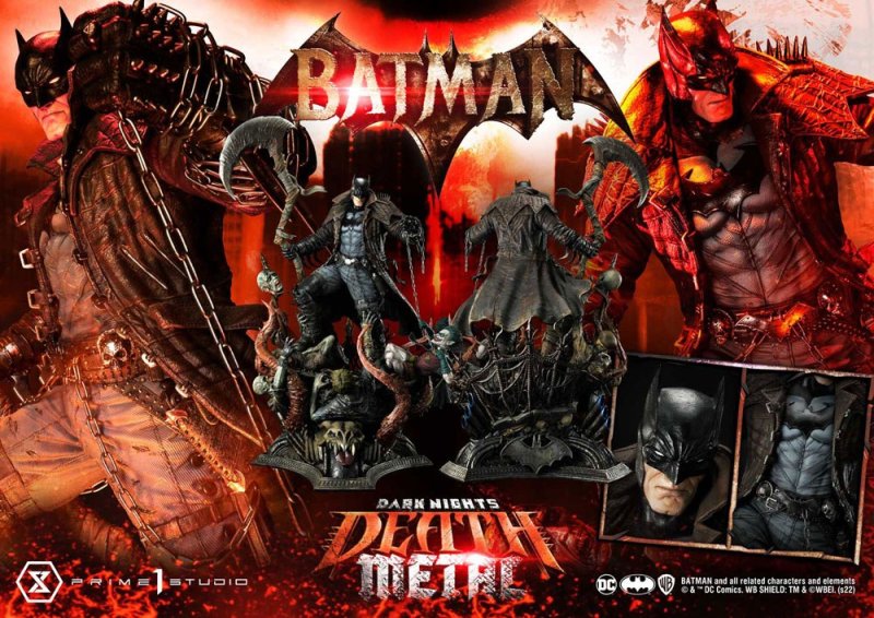 Dark Knights: Metal Statue 1/3 Death Metal Batman 105 cm