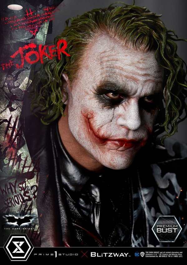 The Dark Knight Premium Büste The Joker 26 cm