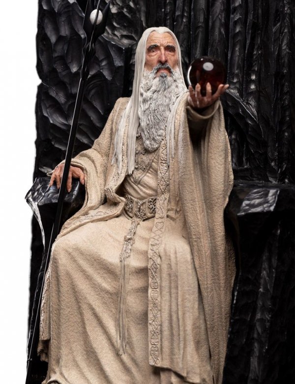 Der Herr der Ringe Statue 1/6 Saruman the White on Throne 110 cm